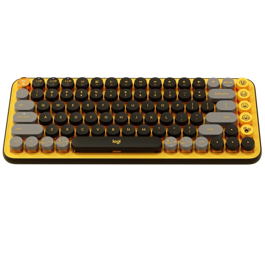 LOGİTECH POP KEYS KABLOSUZ MEKANİK KLAVYE SARI & SİYAH 920- 010818