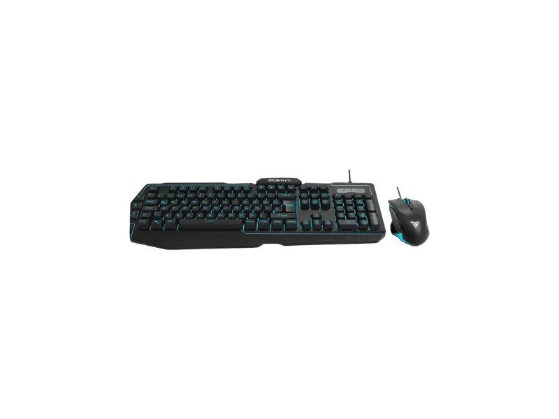 Gaming-Quantum Gaming QG-Q6168 3 Renkli Arkadan Aydınlatmalı+3600Dpi Mouse Kablolu Klavye Mouse Set