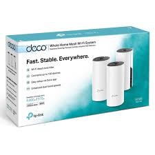 TP-Link Deco E4 3P AC1200 Mesh Router (Üçlü) Paket