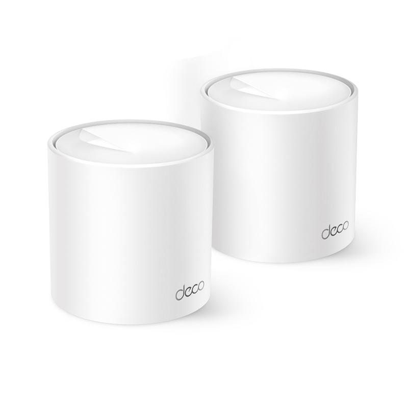 TP-Link Deco X10 2P AX1500 Mesh Wi-Fi6 (İkili) Paket 300 Mbps 2.4 GHz + 1201 Mbps 5GHz,2× Gigabit Ports (WAN/LAN auto-se