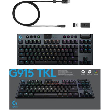 Logitech G G915 TLK Lightspeed RGB Gaming Klavye Siyah 920-009664