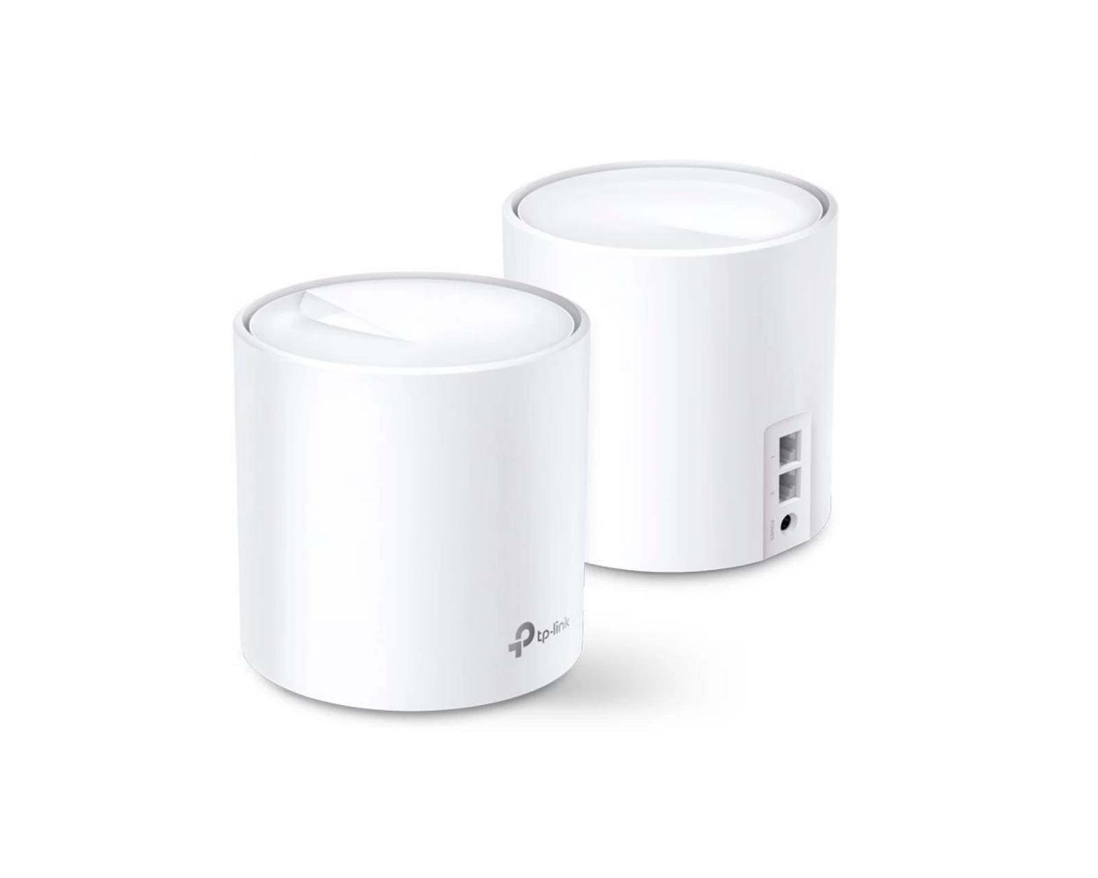 TP-Link Deco X10 2P AX1500 Mesh Wi-Fi6 (İkili) Paket 300 Mbps 2.4 GHz + 1201 Mbps 5GHz,2× Gigabit Ports (WAN/LAN auto-se
