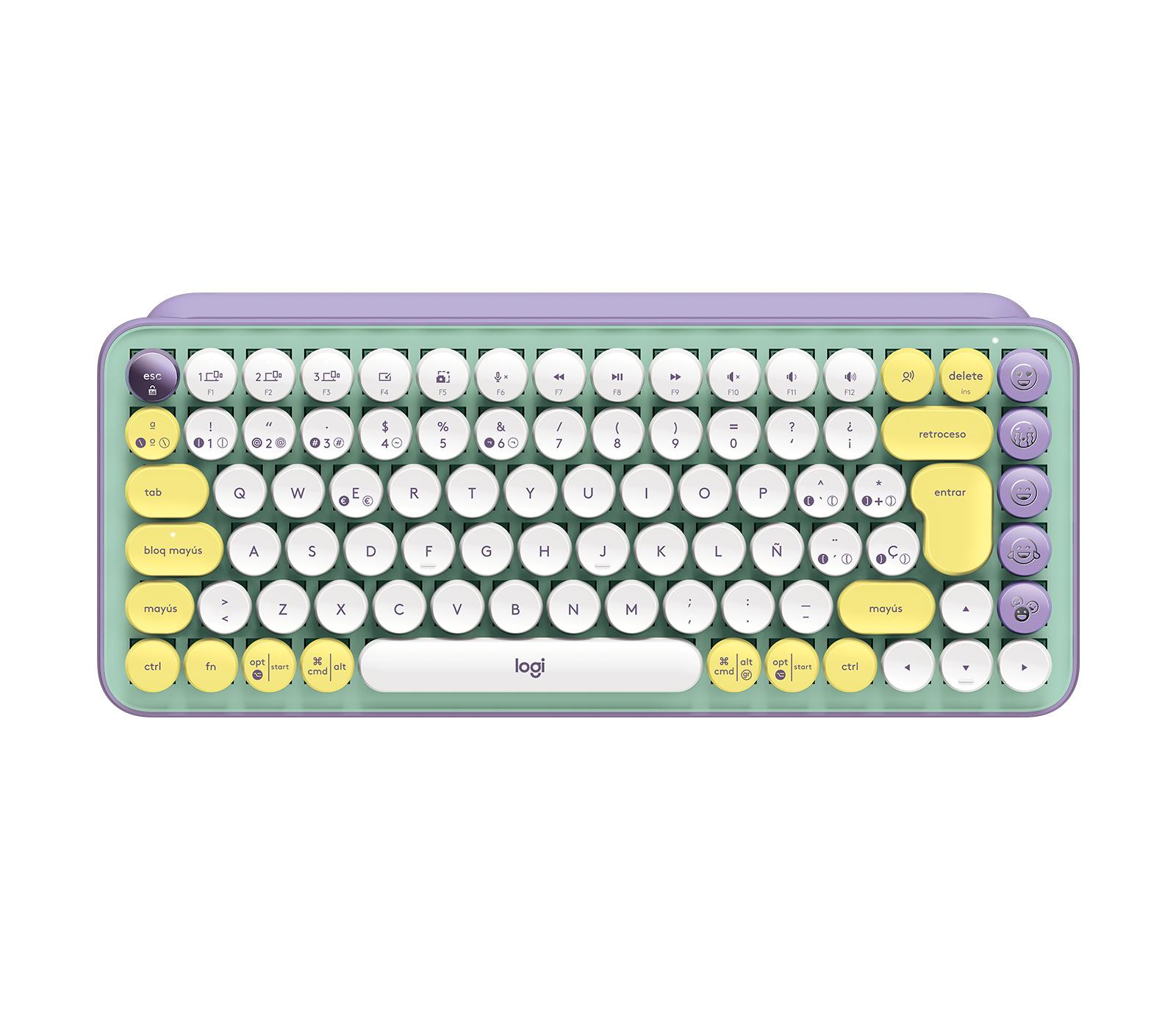 LOGİTECH POP KEYS KABLOSUZ MEKANİK KLAVYE SARI & LİLA 920- 010819