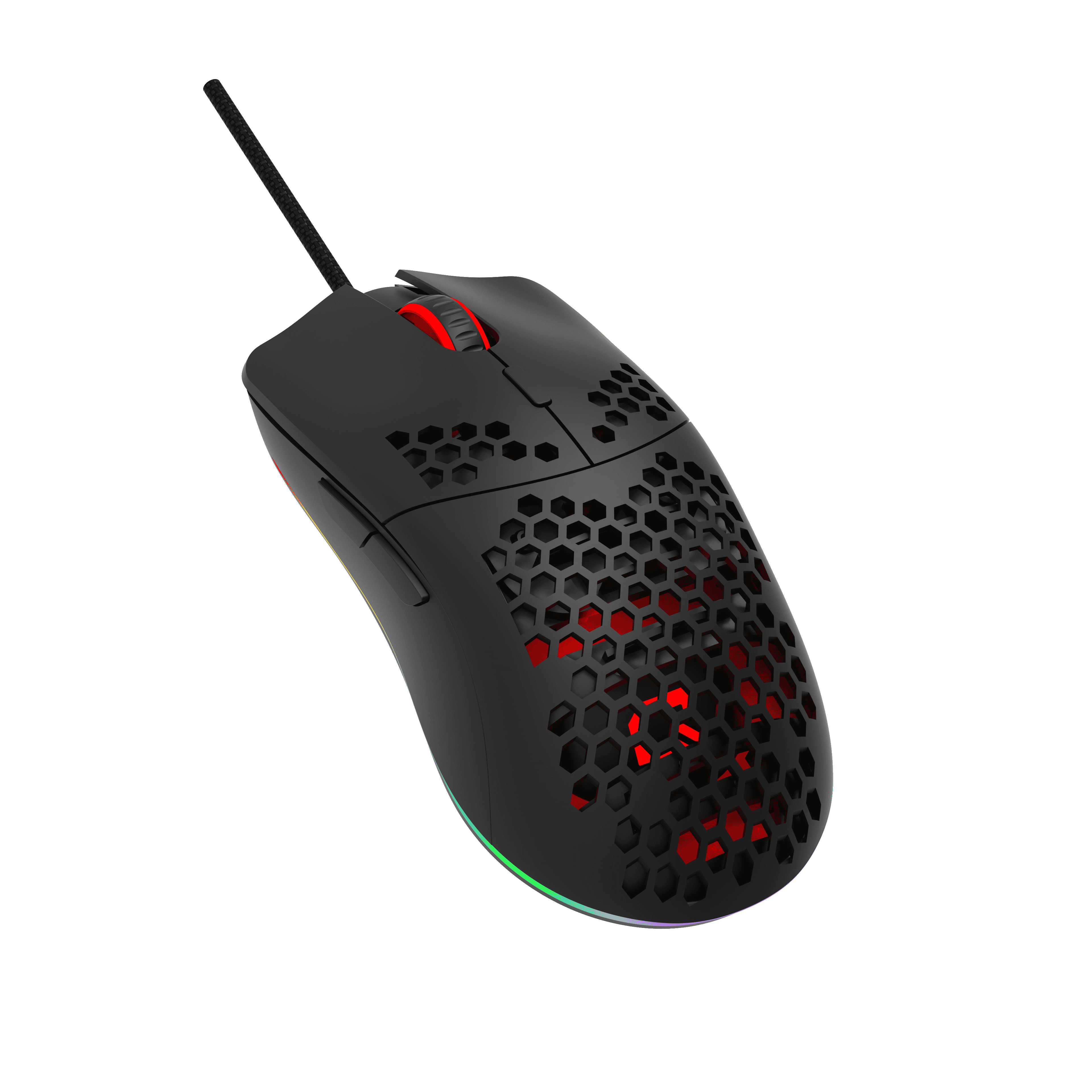 Quantum Gaming Hive Honeycomb RGB Optical , 12800 DPI, 6 Macro, Huano Switch Gaming Mouse