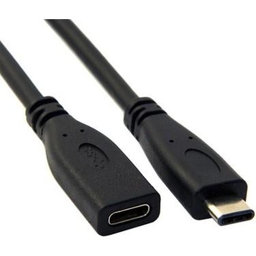 Ally USB Type-C To Type-C Uzatma Kablosu 1 Metre - Siyah