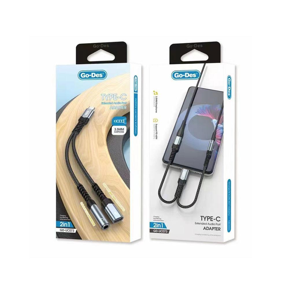Go-Des GAC-309 Type-C To 3.5mm Aux Audio Kablo