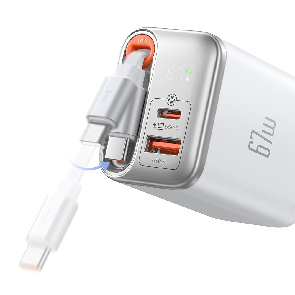 MCDODO 35W RETRACTABLE CABLE CHARGER CH-127