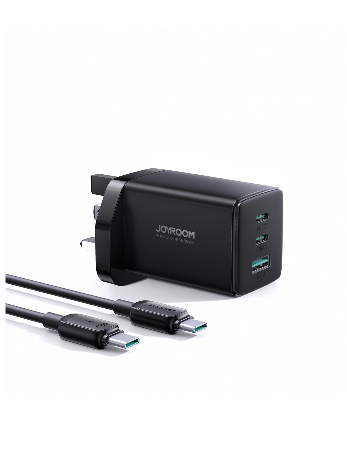 TCG01 GaN Ultra 65W 2C1A Fast Charger+100W C to C Cable 1.2m-UK